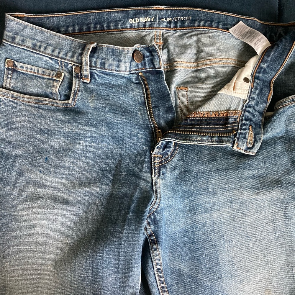 Lot sale. Two Old Navy jeans. Slim; Straight. W32, L32 - Picture 8 of 8